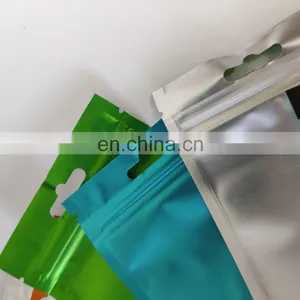 Customized Logo Resealable Aluminum Foil Three Side Seal Small Packaging Bags on Sale thumbnail-4