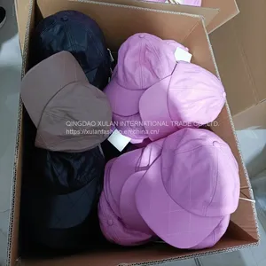 Diamond Quilting Genuine Lambskin Leather Baseball Caps thumbnail-4