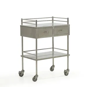 NE-22 Hospital Trolley Operating Room Stainless Steel Medical Instruments Cart thumbnail-1