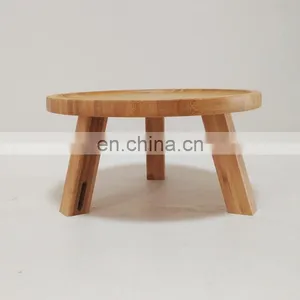Eco Friendly Creative Design Nordic Style Balcony Garden Bamboo Flower Rack thumbnail-3
