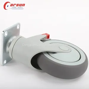 Hospital Trolley Castor Special for Medical Equipment and Instruments Silent Without Damaging The Ground Medical Swivel Caster Wheel thumbnail-4