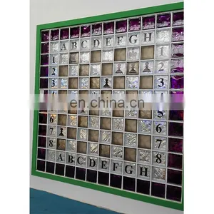 Patten Texture Eco-friendly Outdoor Wall Decorative Exterior Hollow Glass Brick thumbnail-2