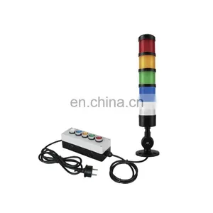 5 Colors Portable LED Signal Tower Light With Button and Plug LED Warning Light PNP/NPN thumbnail-5