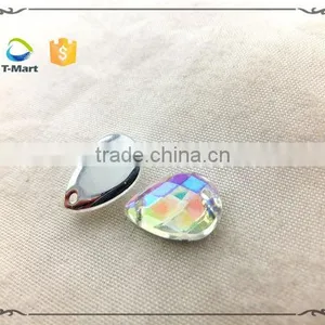 Tear Drop Shape Rainbow Coating Sewing on Banquet Garments thumbnail-2