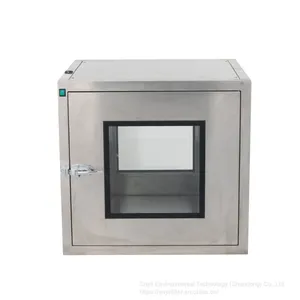 Cleanroom 304 Stainless Steel Pass Box With UV Germicidal Lamp Interlock System thumbnail-1
