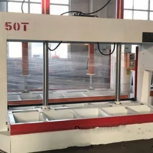 Woodworking Hydraulic Melamine Laminating Cold Press Machine for Fire Proofing Floor thumbnail-5