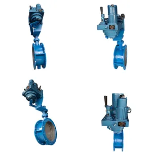 DN300 Electric Motor Operated Damper Butterfly Valve thumbnail-1
