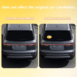 Customizable LED Display Car Rear Windshield Light Funny Car Accessories With Finger Light 5V Condition New App LED Car Sign thumbnail-5