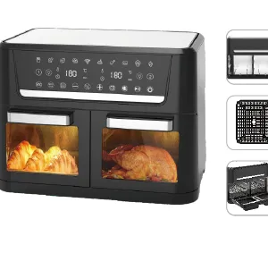 Ultra Large Capacity/dual Chamber Air Fryer/visual Air Electric Fryer（Wechat/whatsapp:008613510231336） thumbnail-2