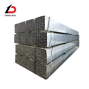 Large Inventory Hot Dipped Zinc Coating Cold Rolled Galvanised Steel Square Tube thumbnail-3