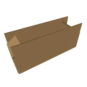 Custom Long Corrugated Kraft Box, Rectangle Shipping Carton for Flower Umbrella Plant Packaging thumbnail-4