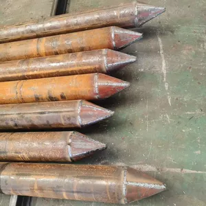 Stock Available Perforated Grouting Piling Steel Tube Injection Grouting Pipe,With Sharp Pointed End for Grouting Work thumbnail-5