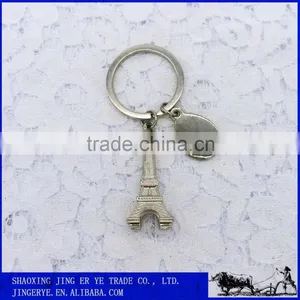 Eiffel Tower Shaped Decorative Customized Metal Key Chain thumbnail-1