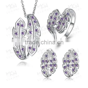 Silver Plated Design Chic Pearl Necklace Set thumbnail-3