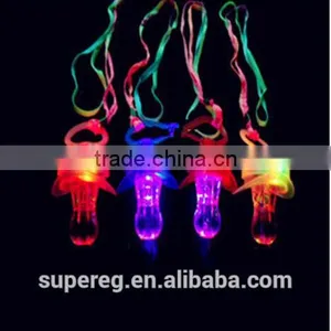 LED Flashing Pacifier Whistle Party Supplies Fun Toy Survival Tool Flash Glow Sticks Bar-up Voice Toy thumbnail-3
