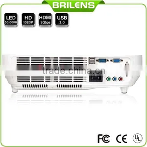 Brilens TL1920 Vicky 3 LED 3 LCD 1920 X 1080 WQXGA 3000 Lumens Digital Full HD LED Projector 1080P thumbnail-3
