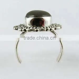 Artisan Oxidized Labradorite Ring, Silver Jewelry India, Oxidized Silver Jewelry thumbnail-2