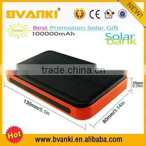 Hot New Products for 2015 Outdoor Waterproof Solar Mobile Portable Power Bank Charger 12000mAh thumbnail-2