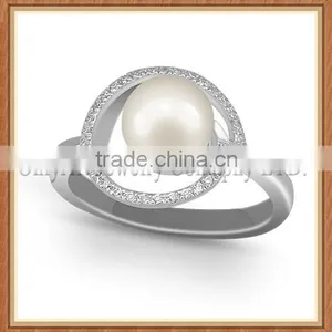 Freshwater Pearl Jewelry 925 Sterling Sliver Rings thumbnail-1