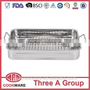 Stainless Steel Oval Roaster / Hard Anodized Roaster thumbnail-2