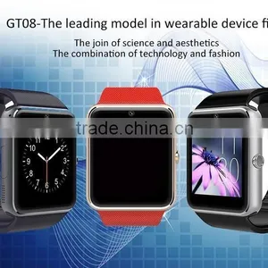 2016 Wholesale Top Selling GT08 Smart Watch With SIM Card ,MTK 6260A IOS Bluetooth Smart Watch GT08 VS DZ09 Android Smart Watch thumbnail-5