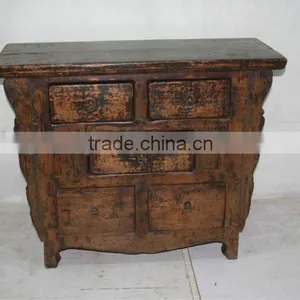 Antique Furniture Wood Side Cabinet thumbnail-1