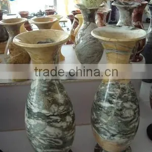 Green Marble Stone Vase thumbnail-1