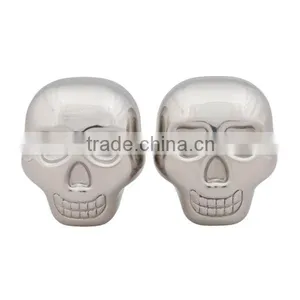 NT-WI006 Whiskey Stones Whiskey Skull Stainless Steel Cubes thumbnail-3