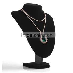 Fashion Black Velvet Jewelry Display Neck Stands thumbnail-2