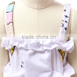 High Quality Wholesale Infant Sleeveless Cotton Cute Ruffle Dressy Baby Rompers thumbnail-4