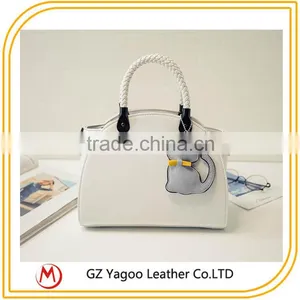 2016 Wholesale China Factroy Retro Lady Handbag Korean Leather Bag Bat Wings Supplier's Choice thumbnail-2