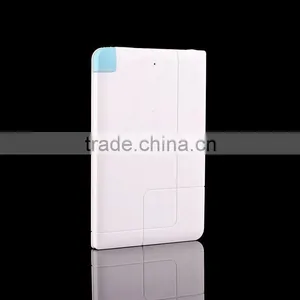 High Quality 2500mAh Power Bank Credit Card Size Micro Usb Battery Charger thumbnail-2