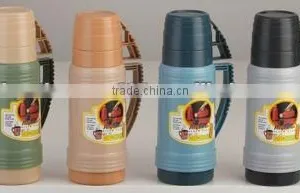 Double Cup PP Casing Vacuum Flask With Glass Liner thumbnail-1