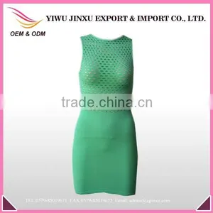 Fancy New Design Elegant Sexy Seamless Hollow-out Tight Ladies Dress thumbnail-1