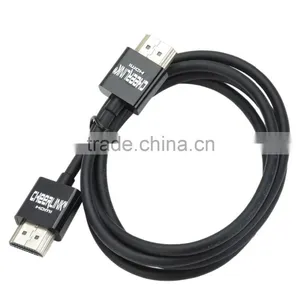 CHEERLINK Hot Selling 19+1 Core HDMI 1.4 Male to Male Audio Cable - Black + Silver thumbnail-1
