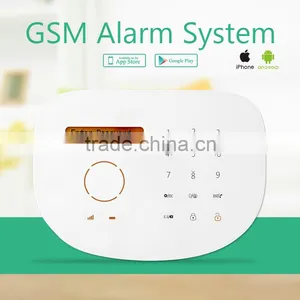 Wireless Home Gsm Alarm System White Color LCD Screen Spanish/Dutch Languages Newest Cheap Alarm System thumbnail-3