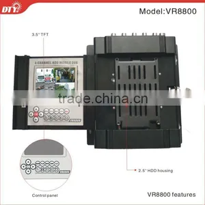 High Quality H.264 4CH Full D1 Vehicle Icms Software Dvr With 3.5TFT Screen 3G GPS WIFI G-Sensor(optional) thumbnail-1