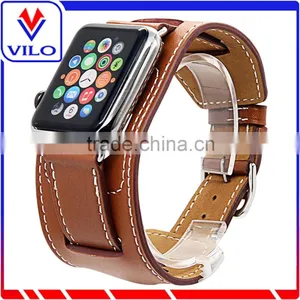Genuine Leather Watch Band For Apple Watch Cuff Band, For Apple Watch Leather Watch Strap thumbnail-1