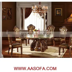Royal Antique Dining Room Furniture,factory Supply Oak Dining Table thumbnail-2