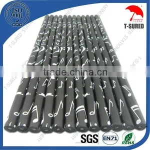 7'' Music Note Black Pencil With Eraser thumbnail-1