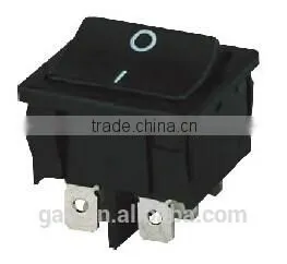 CNGAD 6A 6pins Black Wide On-off Rocker Switch (waterproof 250V Rocker Switch,mini Boat Switch)(KCD5-201) thumbnail-1