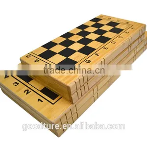 Bamboo Book Shape Folding Chess Set With Wooden Chessmen King Height 6.5cm thumbnail-3