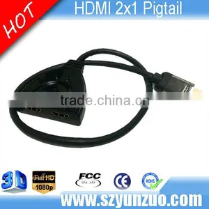 HDMI Switch 3x1 With Remote Control Infrared Remote Control For Easy Switching thumbnail-1