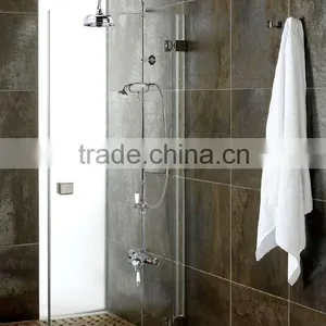 Exposed Thermostatic Shower Valve and Rigid Riser Rail Kit With Handset and Hose+head thumbnail-1