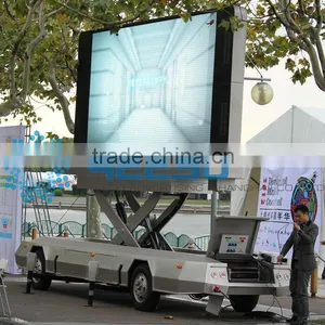 2014 Last Sale Mobile LED Advertising Vehicle, LED Display Screen, YES-T12 For Road Show,Live Broadcasting thumbnail-1