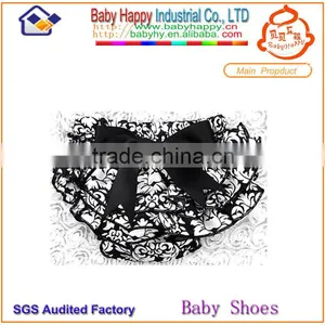 Floral Pint Ribbon Comfort Ruffled Girl Baby Bloomers Wholesale thumbnail-1