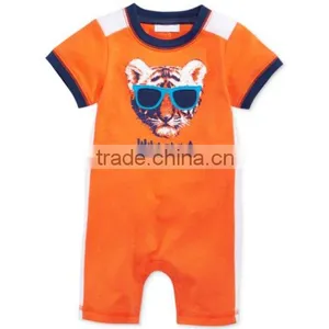 Baby Boys Short Legs Short Sleeve Cute Printing Romper Kids Casual Clothes Quality Choice thumbnail-2