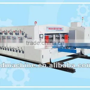 [RD-C910-2000-3] Automatic High Speed 3 Color Flexo Corrugated Carton Box Printing Die Cutting Machine thumbnail-2