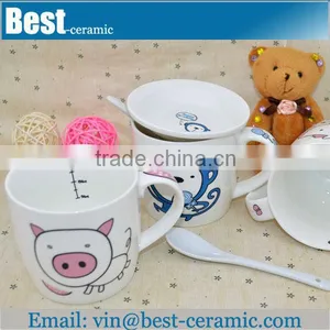 Animal Decal Ceramic Measuring Cups and Spoons thumbnail-1