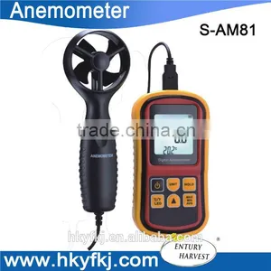 China Facyory Supply Air Velocity Meter Anemometer Wind Speed Meter Air Flow Anemometer(S-AM81) thumbnail-1